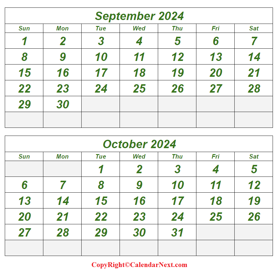 Sept Oct 2024 Calendar Gill Clementine Sept Oct 2024 Calendar Gill Clementine