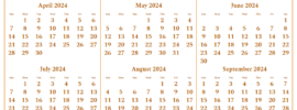  Printable Singapore 2024 Calendar