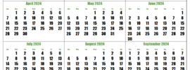 Printable Sri Lanka Calendar 2024